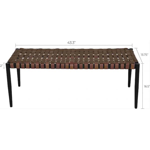 Patio Metal Frame Wicker Rattan Outdoor Bench Chair Storage Stool