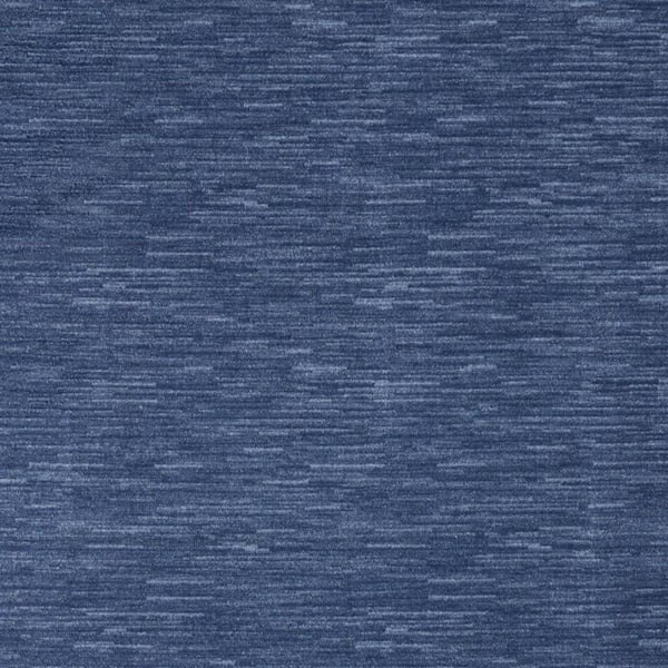 Navy Blue 8 ft. x  11 ft. Woven Abstract Polyester Rectangle Indoor/Outdoor Area Rug