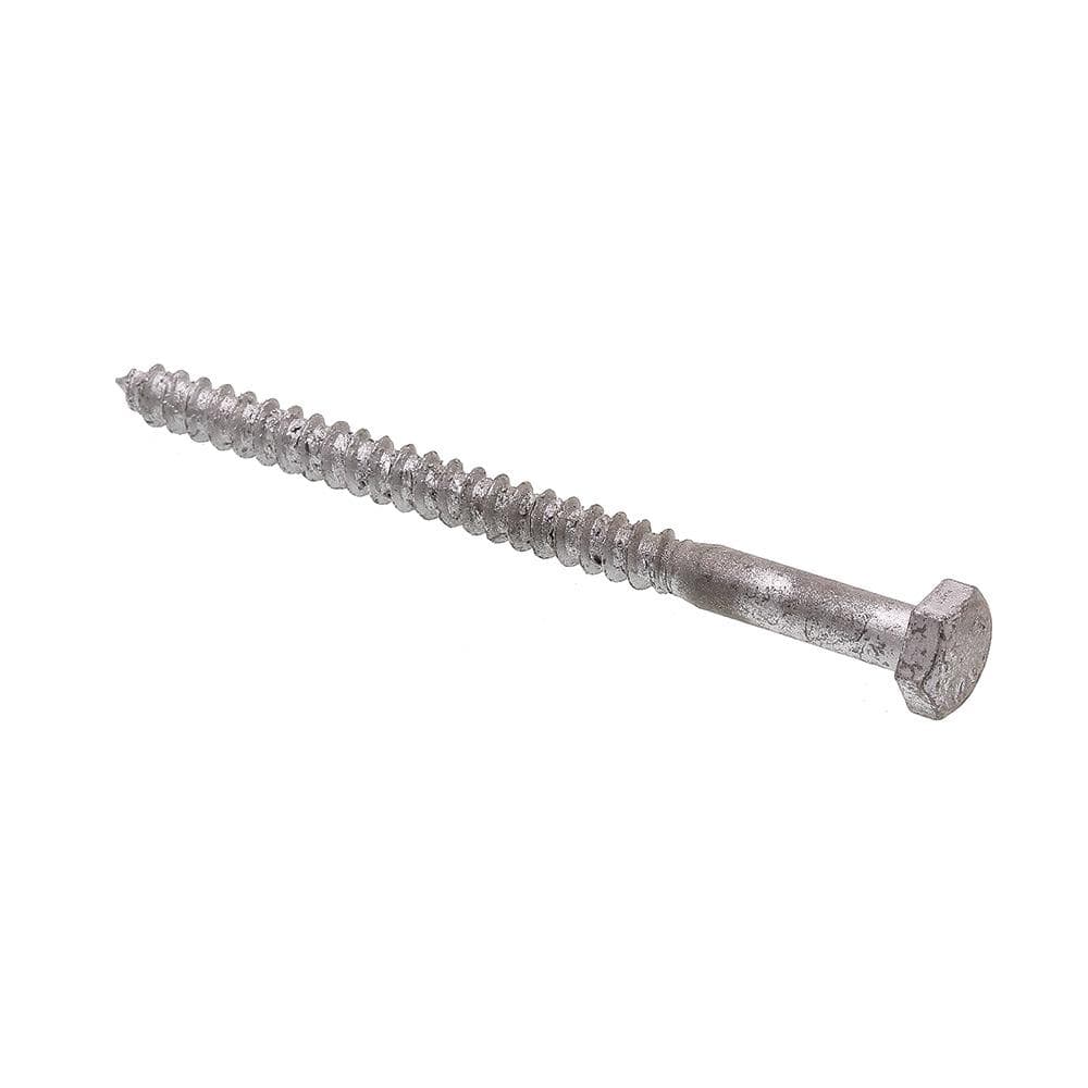 1/4 in. x 3-1/2 in. A307 Grade A Hot Dip Galvanized Steel Hex Lag Screws (100-Pack) price history on PriceWatchPro