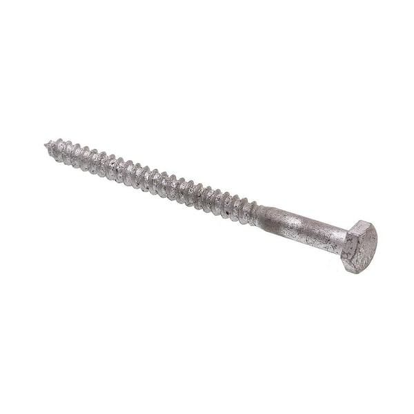 1/4 in. x 3-1/2 in. A307 Grade A Hot Dip Galvanized Steel Hex Lag Screws (100-Pack)