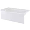 STERLING STORE+ 5 ft. Left-Hand Drain Rectangular Alcove Bathtub with Wall  Set and 10-Piece Accessory Set in White 71171710-0-10 - The Home Depot