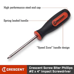 Screw Biter #2 x 4 in. Phillips Dual Material Extraction Screwdriver