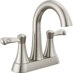 Esato 4 in. Centerset 2-Handle Bathroom Faucet in Brushed Nickel