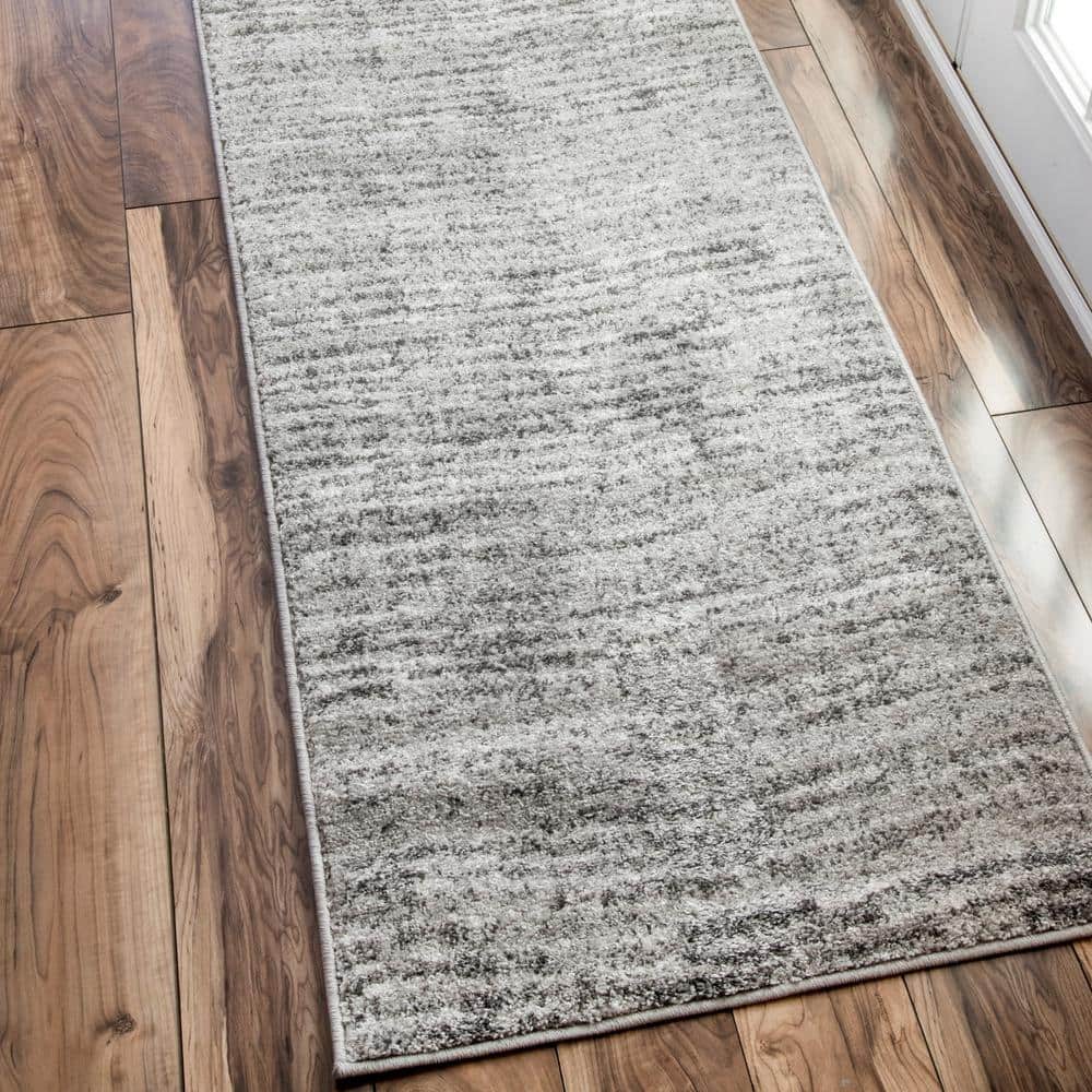Sherill Gray 2' x 6' Synthetic Runner Rug