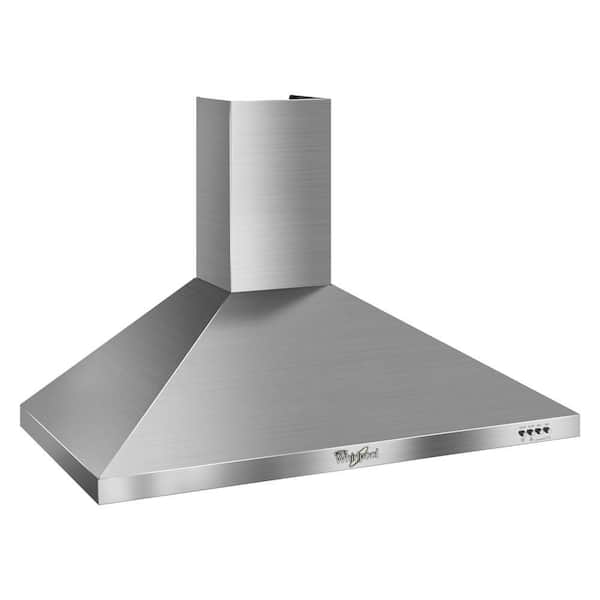 Whirlpool Gold 36 in. Convertible Wall Mount Range Hood in Stainless Steel