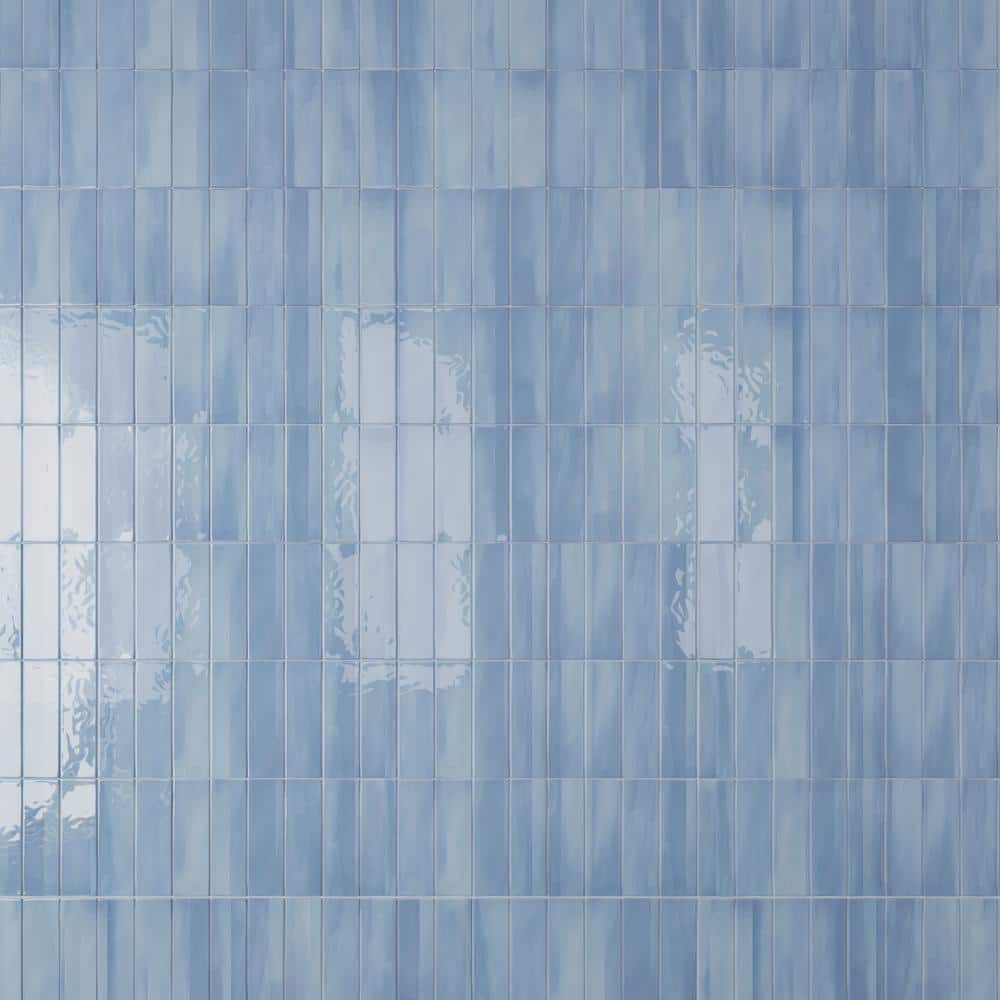 Sky Blue Glossy Porcelain 12x24 Rectified Tile