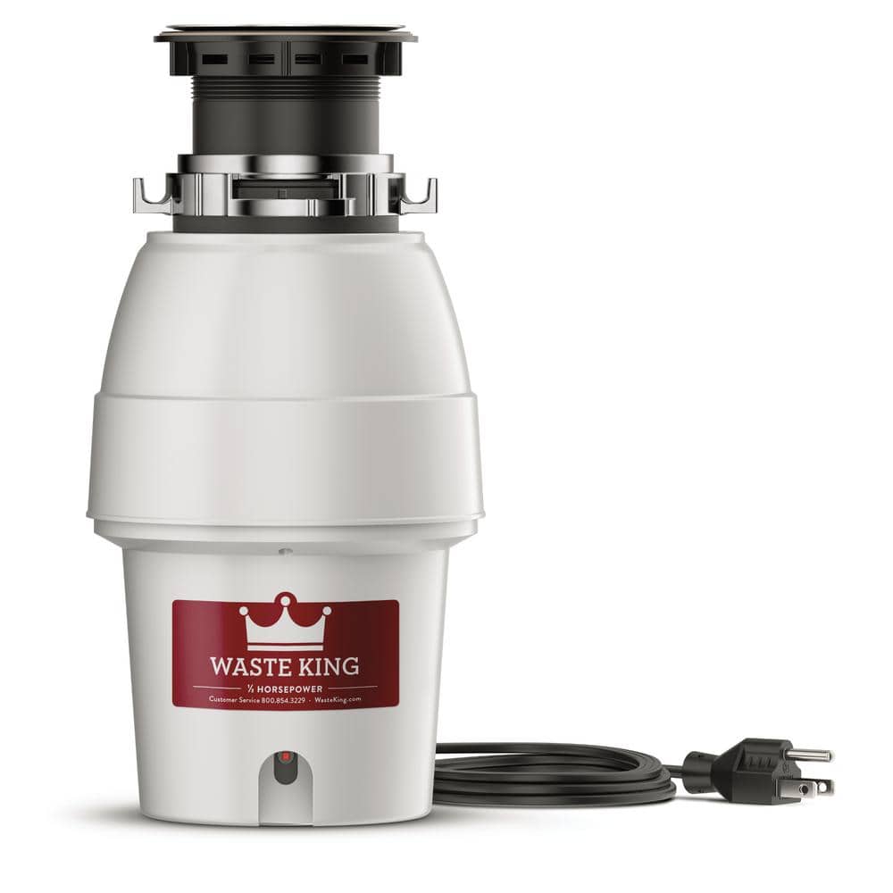 Silver Continuous Feed Stainless Steel Food Waste Disposer