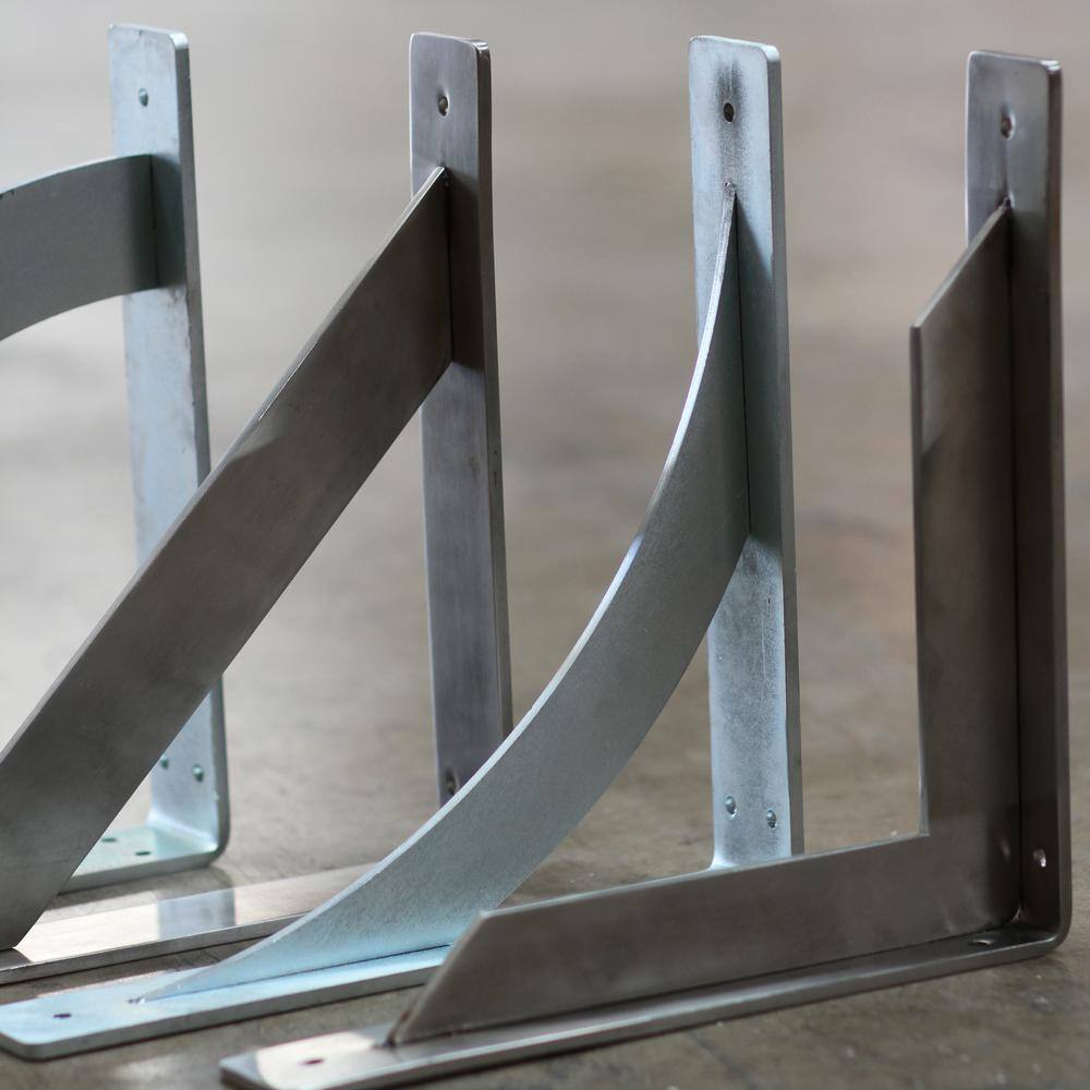 Hammered Gold 24'' Steel Bracket for Shelves