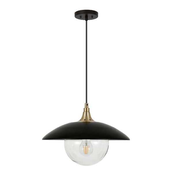 Alvia pendant in black and gold