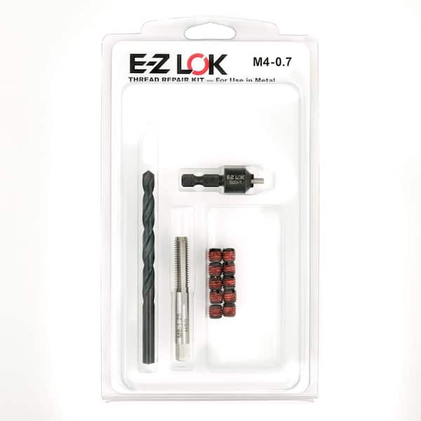 E-Z LOK Repair Kit for Threads in Metal - M4-0.7 - 10 Self-Locking
