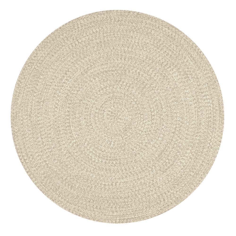 nuLOOM Lefebvre Braided Indoor/Outdoor Area Rug 5' Round Tan