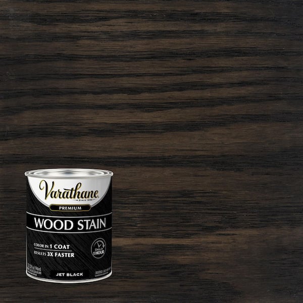 1 qt. Jet Black Premium Fast Dry Interior Wood Stain