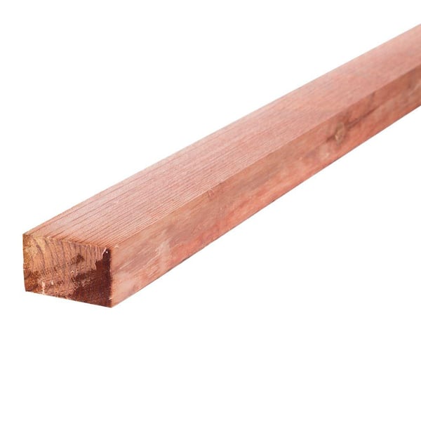 Mendocino Forest Products 2 in. x 3 in. x 8 ft. Rough Redwood Lumber
