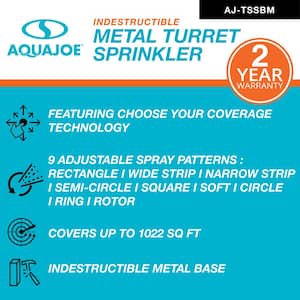 Indestructible 9-Pattern Metal Turret Sprinkler