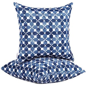 18 in. x 18 in. Outdoor Pillows, Water Resistance Throw Pillows with Inserts, Upgrade Your Patio Decor (Pack of 2)