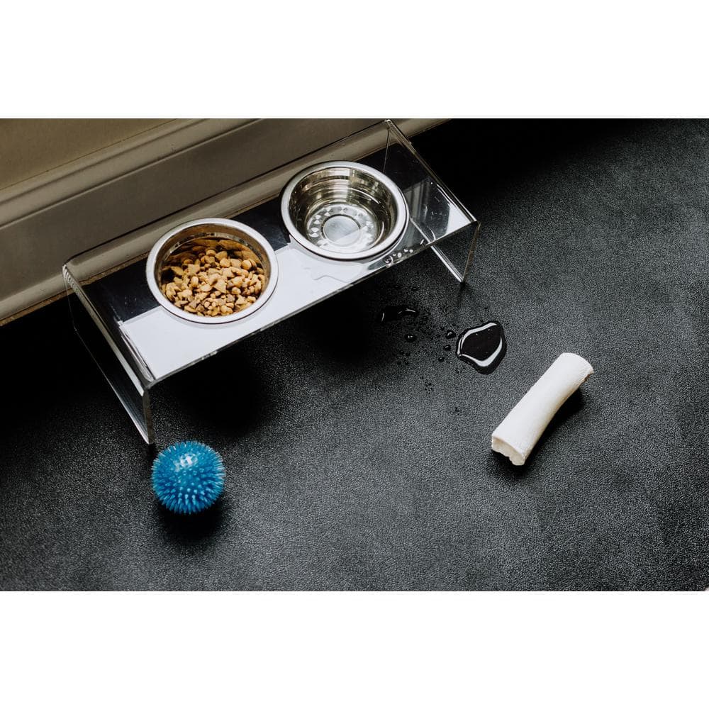 Midnight Black Vinyl Pet Floor Protector for Indoor and Outdoor Use