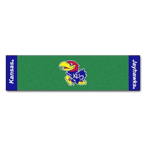 NCAA University of Kansas 1 ft. 6 in. x 6 ft. Indoor 1-Hole Golf Practice Putting Green