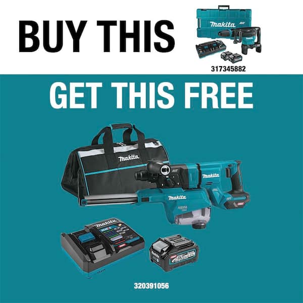 40V max X2 XGT 80V max Brushless Cordless 28 lb. AVT Demolition Hammer Kit, AWS 4.0Ah
