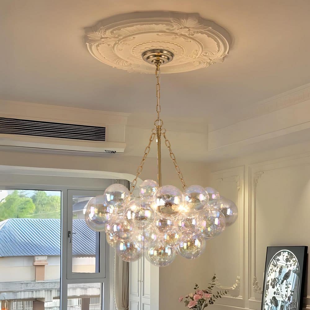 GoYeel Bublume 6-Light Mid-Century Gold Adjustable Bubble