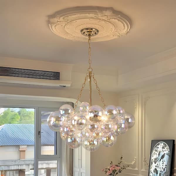 GoYeel Bublume 6-Light Mid-Century Gold Adjustable Bubble