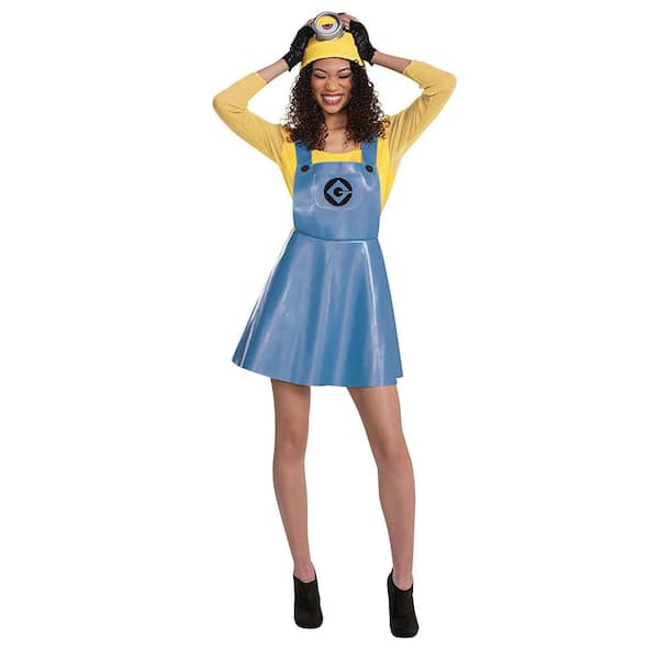 Disguise Women's Deluxe Minions Stuart Costume - Small 4-6 - Adult Halloween Costume