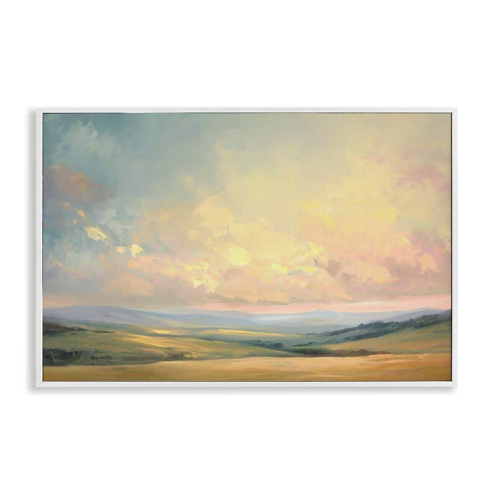 Tranquil Twilight Fields by Gina Kelly White Framed Nature Giclee Art Print 16 in. x 24 in. price history on PriceWatchPro