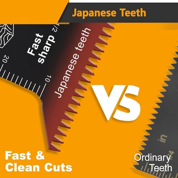 116 Pcs Multitool Blade Kits CrV Japanese Teeth Oscillating Saw