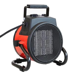 750-Watt/1500-Watt Electric Portable Ceramic Space Heater with Folding Handle