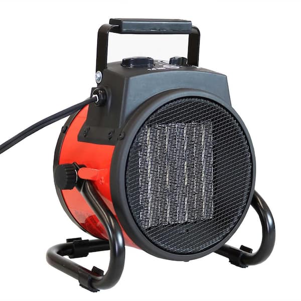 Sunnydaze Decor 750-Watt/1500-Watt Electric Portable Ceramic Space Heater with Folding Handle
