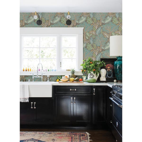 Kiah Grey Forest Paper Non-Pasted Matte Wallpaper