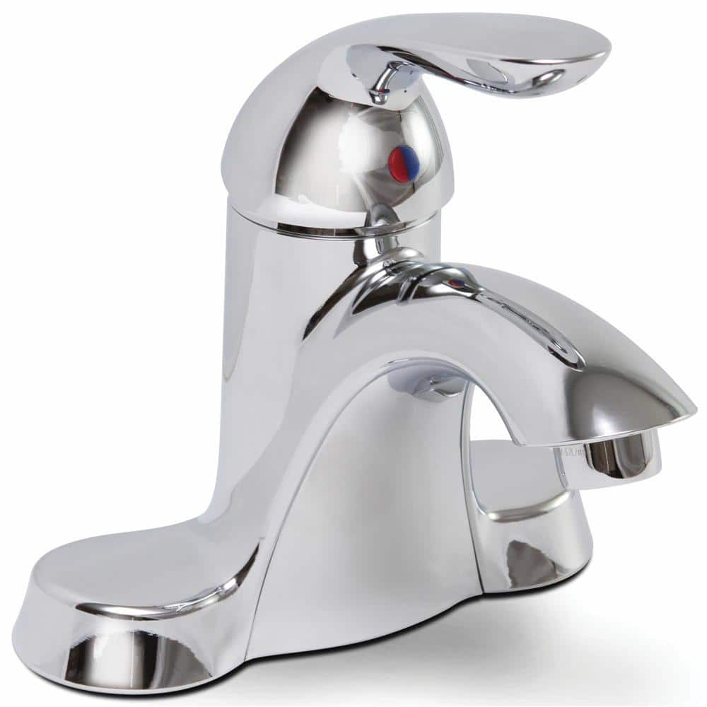 Waterfront Single Hole Single Handle Bathroom Faucet without Pop-Up Assembly in Chrome -  Premier, 3577622