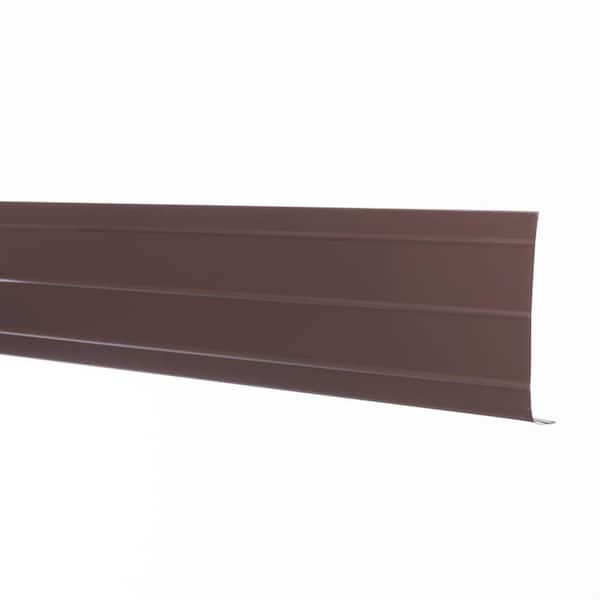 Gibraltar Building Products 6 in. x 12 ft. Royal Brown Aluminum Smooth Fascia Trim