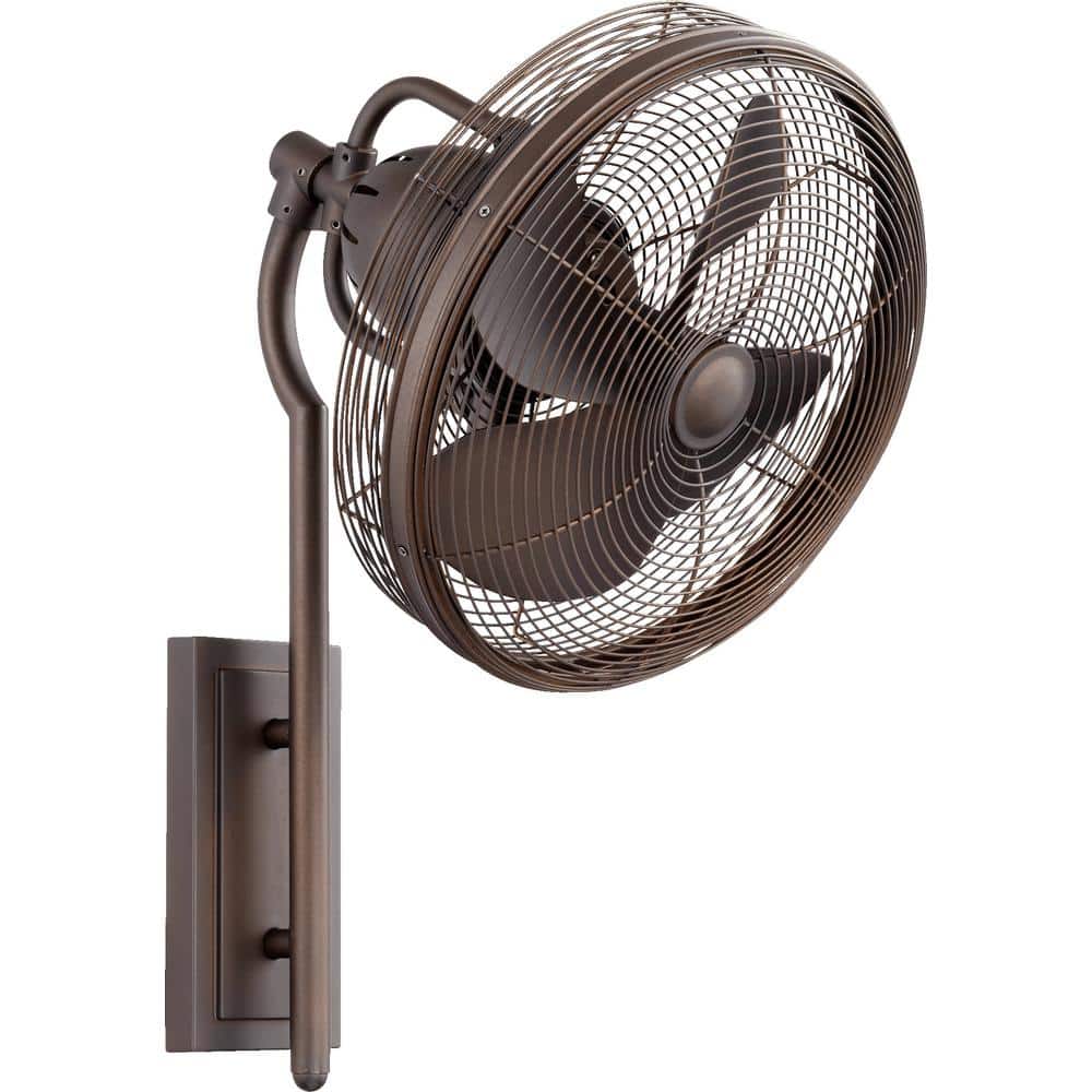 Oiled Bronze 23.5 Inch Wall Mounted Patio Fan