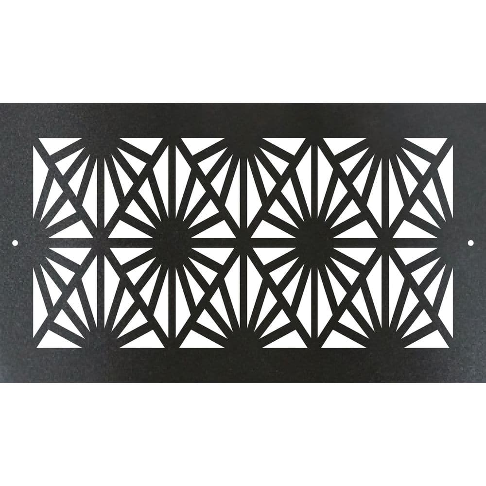 Metal Screw-In Floor Register. Duct Opening 6x10 (Overall 8x12) - Sunburst Design price history on PriceWatchPro