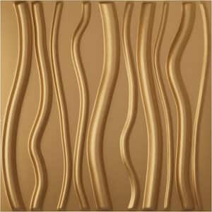 19 5/8 in. x 19 5/8 in. Jackson EnduraWall Decorative 3D Wall Panel, Gold (12-Pack for 32.04 Sq. Ft.)