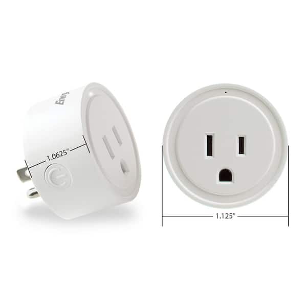 New One Outdoor Smart Plug, 2.4GHz Outdoor WiFi Outlet with 2 Independent  Outlets, Compatible with Alexa Google Home Smart Life,Wireless Voice Remote