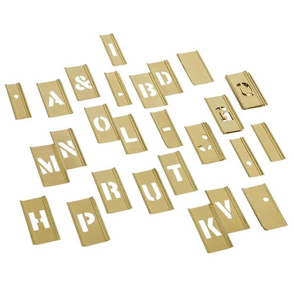 Brass, Metal Stencils, Alphabet Stencil, Custom Stencils
