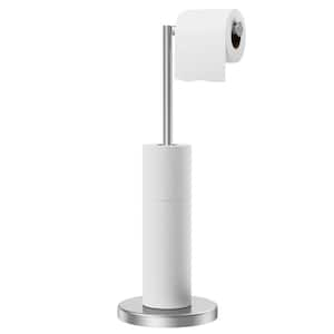 Freestanding Toilet Paper Holder in Brushed Nickel