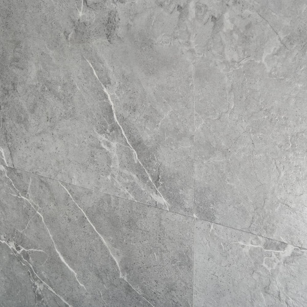 Ivy Hill Tile Duren 28mil Marbello Gray 18 in. x 36 in. Glue Down Luxury Vinyl Tile Flooring (36 sq. ft.)