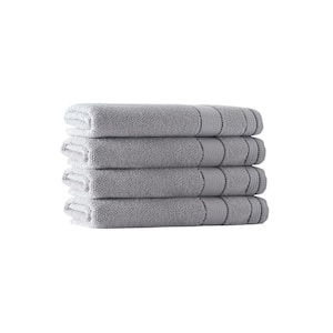 Monroe 4-Pieces Silver Turkish Cotton Hand Towels