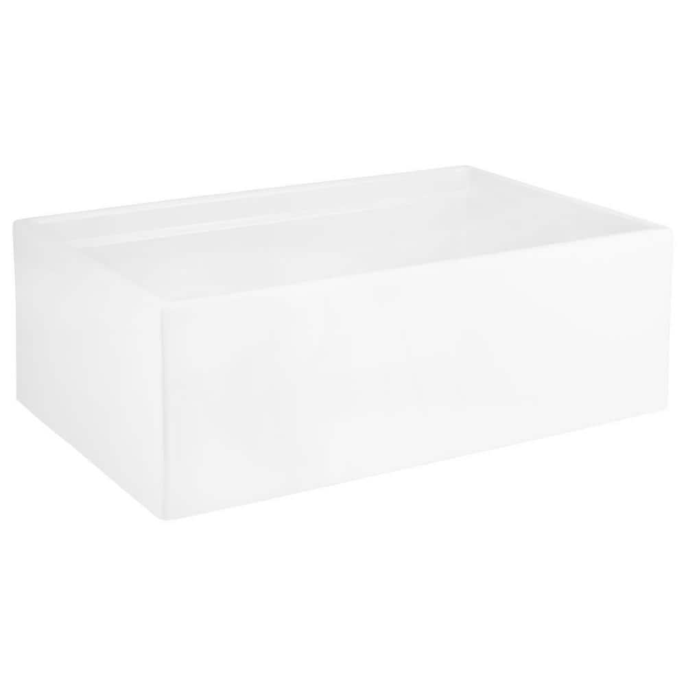Brumfield 30'' White Fireclay Farmhouse Kitchen Sink