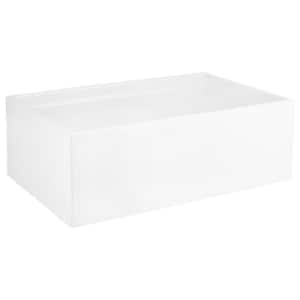 Brumfield 30 in. Farmhouse/Apron-Front Single Bowl White Fireclay Kitchen Sink with Mounting Hardware