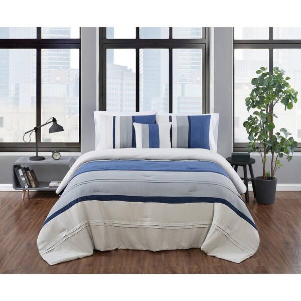 Grey Polyester Twin Xl Comforter Set, Grey Twin Xl Bedding Set