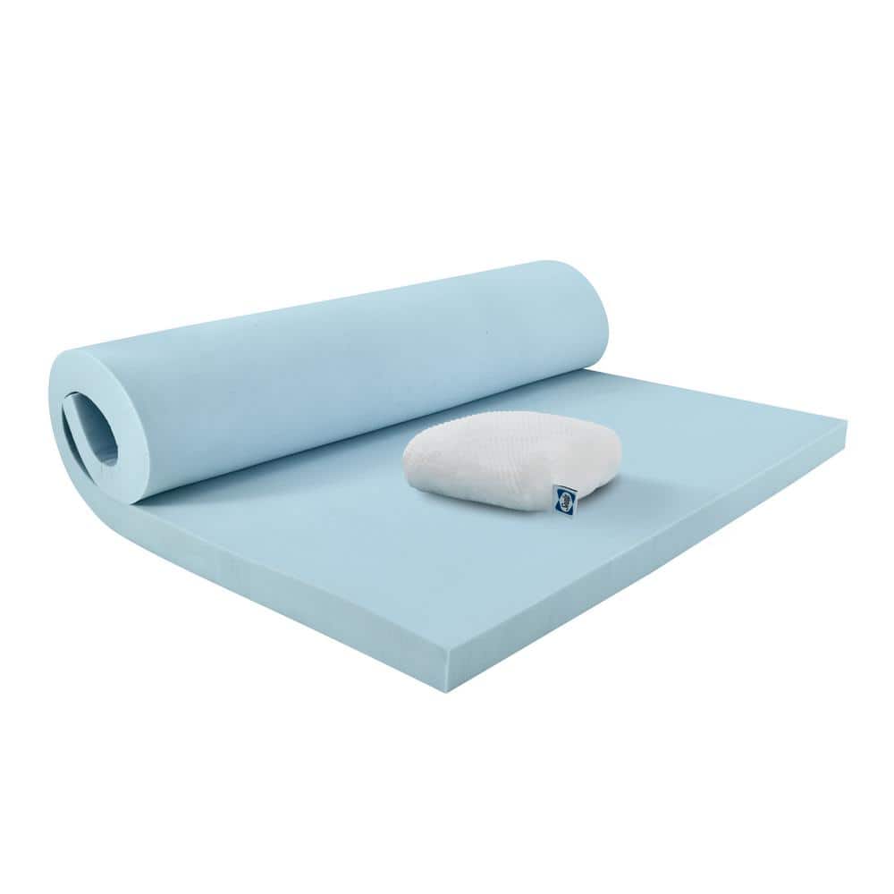 Sealy Dreamlife 3" Gel Memory Foam Twin Mattress Topper with Cooling Cover