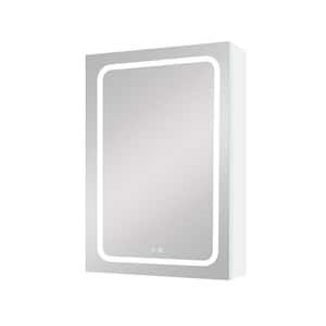 20 in. W x 30 in. H Rectangular Aluminum Medicine Cabinet with Mirror