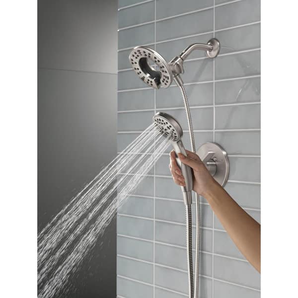 Albion 1-Handle Wall Mount Shower Trim in Spotshield Brushed Nickel (Valve Not Included)