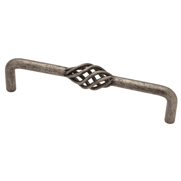 Liberty Birdcage 5-1/16 in. (128mm) Antique Pewter Wire Cabinet Drawer Pull