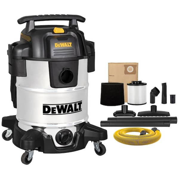 10 Gal. Stainless Steel Wet/Dry Vacuum with Hose and Accessories