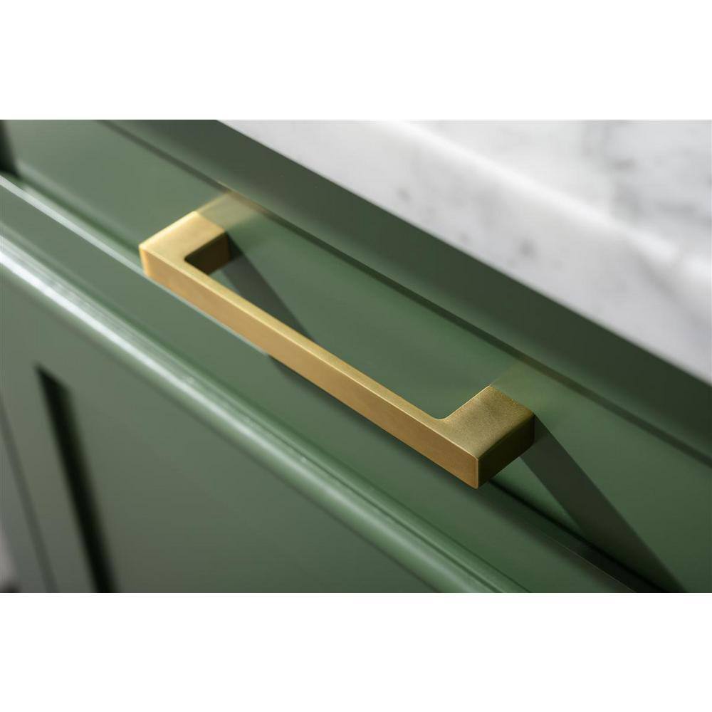 Vogue Green Double Sink 72" Vanity with Carrara Marble Top