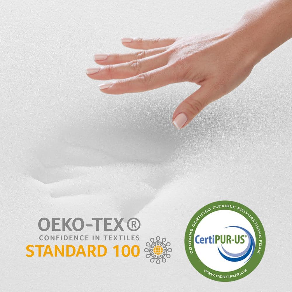 Standard White Memory Foam Cooling Side Sleeper Pillow